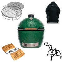 Комплект Daddy Smoke Big Green Egg Гриль XL 117649 + Чехол для гриля + Играть на 5 уровней + Крылья + Гнездо с ручкой
