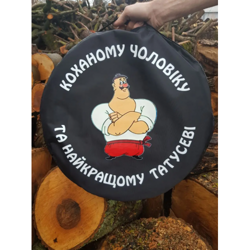 Чехол для сковороды BORO 60 см с рисунком.