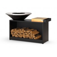 Гриль-мангал Smoke House HOLLA-GRILL-Black-Wide большая открытая тумба