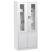 Шкаф медицинский металлический LITPOL Sml 114 для медикаментов 4-х дверный