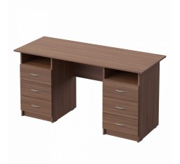 Стол рабочий 2-тумбовый с 6 ящиками Litpol П 465