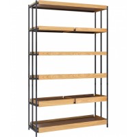 Модульный стеллаж УХЛ-МАШ Loft Slim Дерево