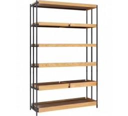 Модульный стеллаж УХЛ-МАШ Loft Slim Дерево