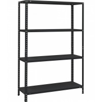 Стеллаж УХЛ-МАШ МС 4 полки 1450×1000×400 Черный
