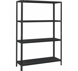 Стеллаж УХЛ-МАШ МС 4 полки 1450×1000×400 Черный