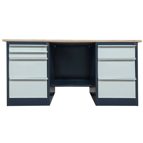 Верстак металлический двухтумбовый LITPOL Stw 326-2M2B/S2B