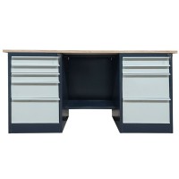 Верстак металлический двухтумбовый LITPOL Stw 326-3MSB/2M2B