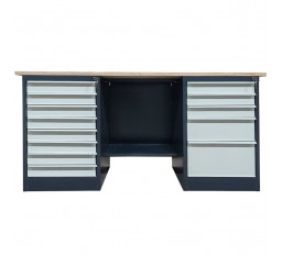 Верстак металлический двухтумбовый LITPOL Stw 326-8M/3MSB