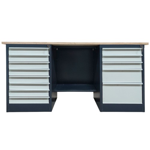Верстак металлический двухтумбовый LITPOL Stw 326-8M/3MSB