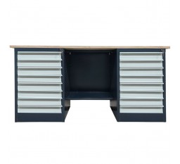 Верстак металлический двухтумбовый LITPOL Stw 326-8M/8M