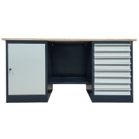 Верстак металлический двухтумбовый LITPOL Stw 326-8M/D