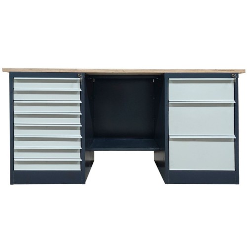 Верстак металлический двухтумбовый LITPOL Stw 326-8M/S2B