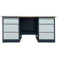 Верстак металлический двухтумбовый LITPOL Stw 326-S2B/S2B