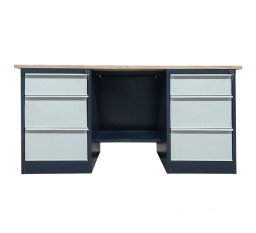 Верстак металлический двухтумбовый LITPOL Stw 326-S2B/S2B