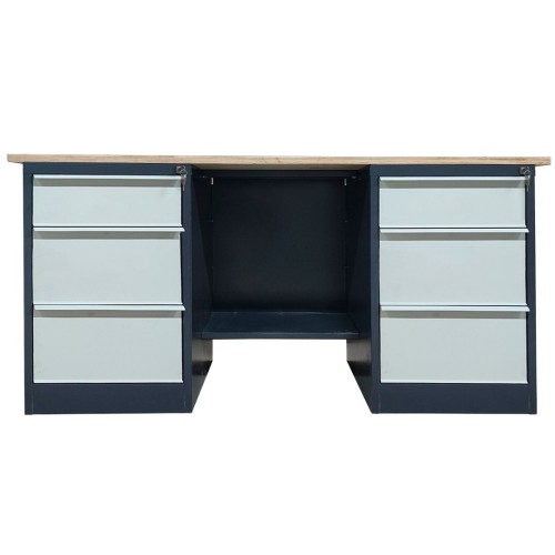 Верстак металлический двухтумбовый LITPOL Stw 326-S2B/S2B