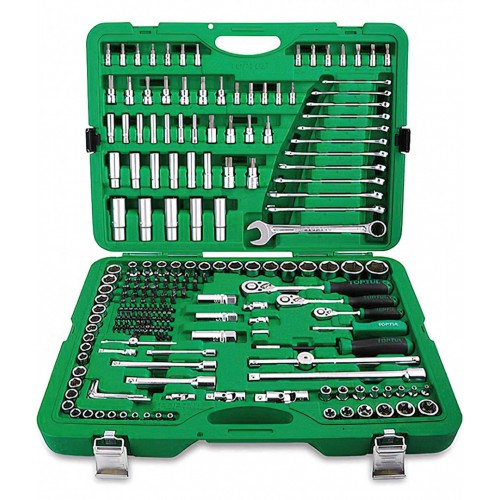 Набор инструментов комбинированный 1/4" 3/8" 1/2 " УХЛ-МАШ GCAI216R 216 единиц