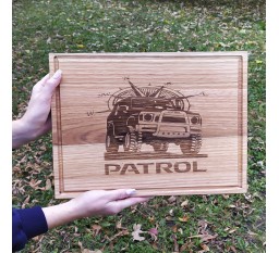 Кухонная доска с гравировкой "PATROL"