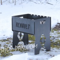 Мангал на 8 шт. разборный RENAULT с индивидуальной гравировкой - в подарок.