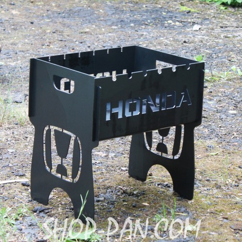 Мангал разборный на 8 шт с индивидуальной гравировкой - HONDA - в подарок