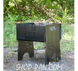 Мангал на 8 шт. разборной с индивидуальной гравировкой - ARSENAL - в подарок