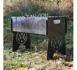Мангал разборный на 8 шт с индивидуальной гравировкой - Volkswagen - в подарок