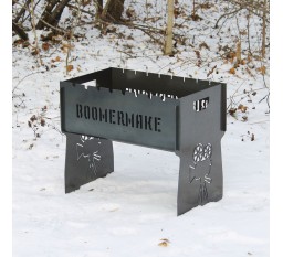 Мангал на 8 шт. разборной с индивидуальной гравировкой.
