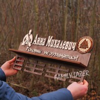 Медальница из дерева, Медальница, Деревянная медальница, Медальница 04