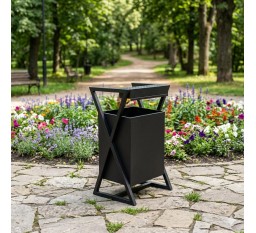 Урна с пепельницей 50 л (SPU0008)