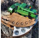 Наливатор BORO "Комбайнер" John Deere під 5 чарок з вбудованим акумулятором та надписом