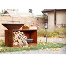 Гриль-мангал Smoke House HOLLA-GRILL-Rust-Wide большая открытая тумба