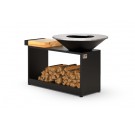Гриль-мангал Smoke House HOLLA-GRILL-Black-Wide Open