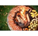 Гриль-мангал Smoke House HOLLA-GRILL-Black-Wide Open