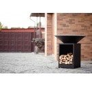 Гриль-мангал Smoke House HOLLA-GRILL-Black-Open