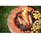 Гриль-мангал Smoke House HOLLA-GRILL-Black-Wide велика відкрита тумба