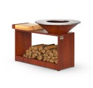 Гриль-мангал Smoke House HOLLA-GRILL-Rust-Wide Open