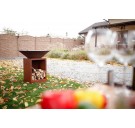 Гриль-мангал Smoke House HOLLA-GRILL-Open-Rust открытая тумба