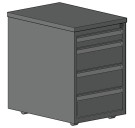 Тумба подкатная офисная LITPOL Szp 404
