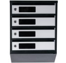 Ящик почтовый LEVMETAL ЯП04С Черно-серый