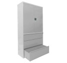 Шкаф металлический офисный LITPOL Skb 3 с картотечной тумбой