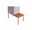 Скамейка для шкафа LEVMETAL ЛГ-6 300х370х800