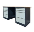 Верстак металлический двухтумбовый LITPOL Stw 326-3MSB/2M2B