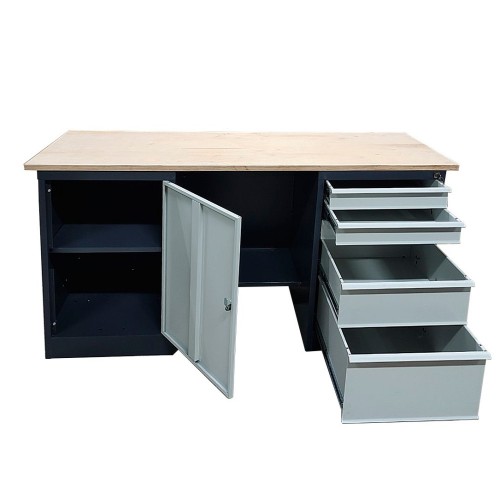 Верстак металлический двухтумбовый LITPOL Stw 326-3MSB/D