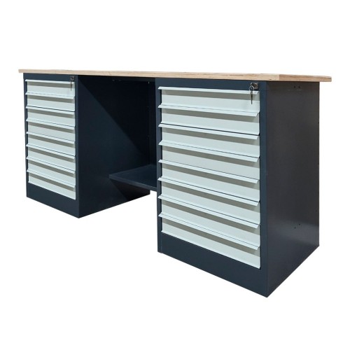 Верстак металлический двухтумбовый LITPOL Stw 326-8M/8M