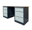 Верстак металлический двухтумбовый LITPOL Stw 326-S2B/S2B