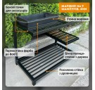 Мангал Mzavod Один на 9 шампуров 4мм в стиле LOFT