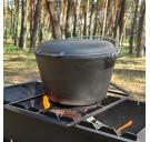 Котел туристический КТ-08КС чугунный с крышкой-сковородой 8л