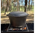 Котел туристический КТ-08КС чугунный с крышкой-сковородой 8л