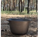 Котел туристический КТ-10 чугунный с крышкой 10л.