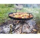 Сковорода бороны с крышкой и чехлом для пикника.