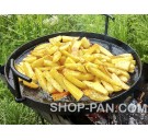 Сковорода с крышкой и съемными ручками для пикников.